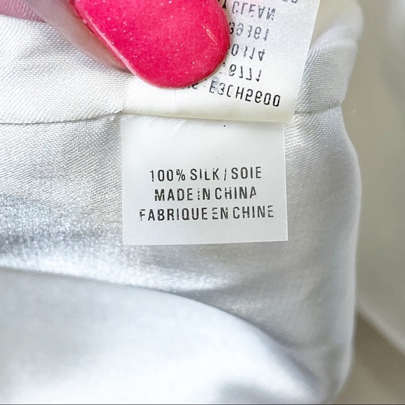 Elie Tahari Silk Tie Front Sheath Dress Yellow Tan & Gold - Picture 9 of 11